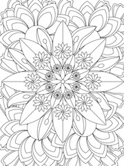 Flowers Coloring Book Pages Flowers Patterns