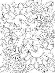 Flowers Coloring Book Pages Flowers Patterns