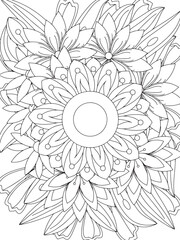 Flowers Coloring Book Pages Flowers Patterns