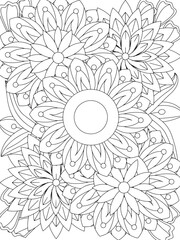 Flowers Coloring Book Pages Flowers Patterns