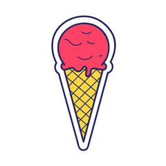 Ice Cream y2k Sticker
