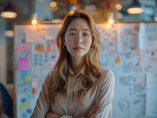 Businesswoman Leads Diverse Team in Strategic Planning Session for Business Success