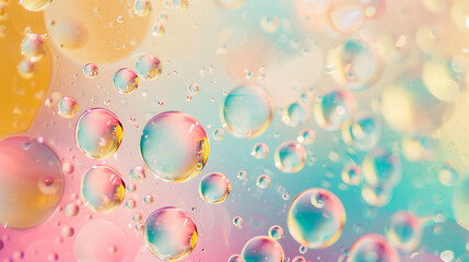 colorful water bubbles