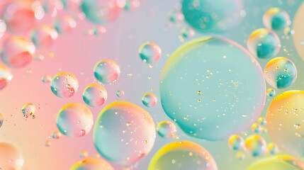 colorful water bubbles
