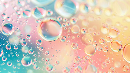 colorful water bubbles