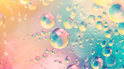 colorful water bubbles