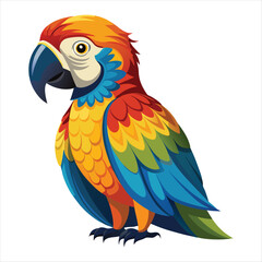 Obraz premium A Parrot Vector Art Illustration