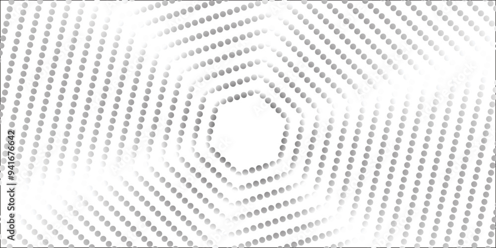 Poster dotted gradient circle. halftone effect circular dotted frame. progress round loader. half tone circ