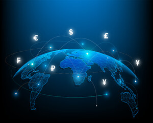 Network, Money Transfer, Currency Exchange, Business, Stock Market