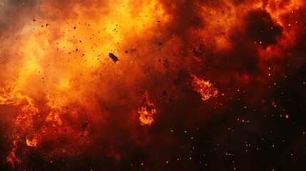 lava explosions and fire halloween background orange red and black smoke banner collection inferno copy space for text armageddon special effects backdrop