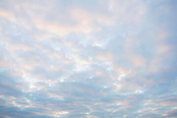 Lighter sky with pink and blue gloom