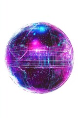 Purple and Blue Spheres