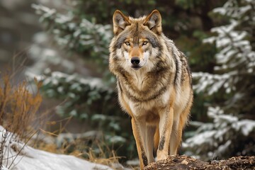 Fototapeta premium gray wolf lupus