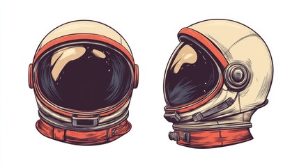 Fototapeta premium Astronaut Helmet and Space Suit