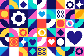 National Hispanic Heritage Month. September 15 to October 15. Seamless geometric pattern. Template for background, banner, card, poster. Vector EPS10 illustration.