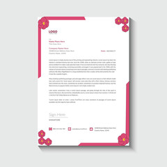  Corporate letterhead template design