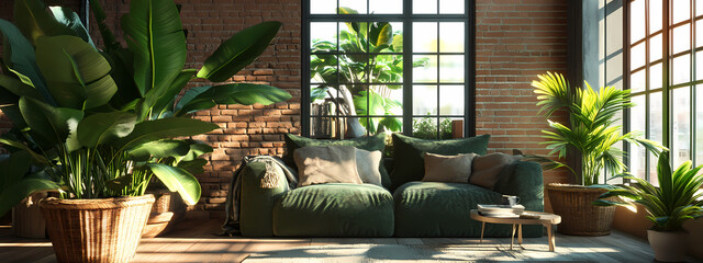 Sunny Greenhouse Living Room