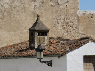 Old house with beautiful chimney and lantern in the historic city center of Caceres. Spain.  © JOSEANTONIO
