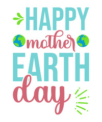 Obraz premium earth day SVG cut files