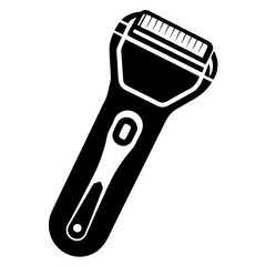 Obraz premium Electric Shaver Silhouette Vector on White Background