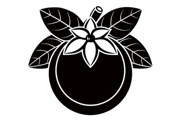 Create a Creative fruit Vector Style Silhouette with white Background