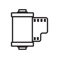 camera roll film icon design vector template