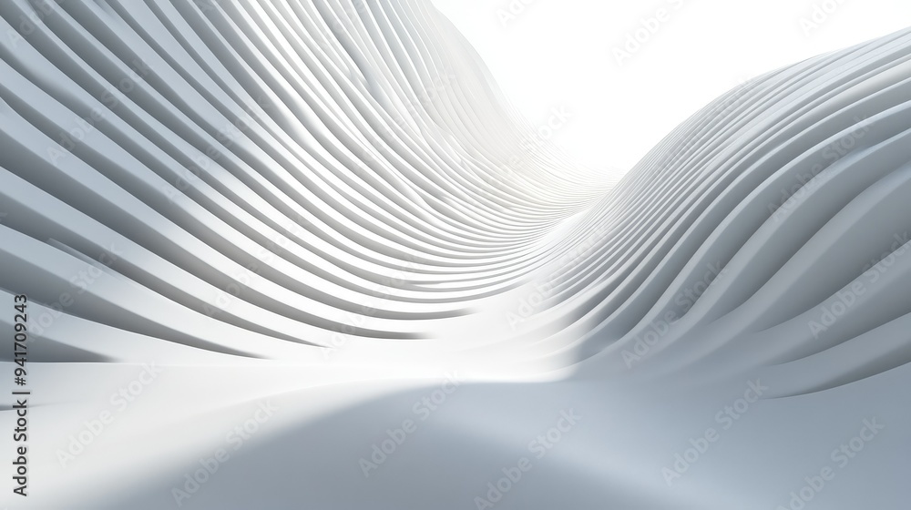Poster bold, ascending lines in a dynamic pattern, representing the climb to success on a minimalist white 