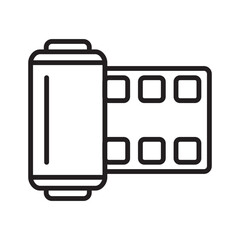 camera roll film icon design vector template