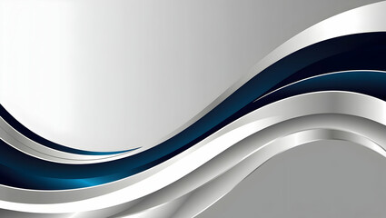 abstract silver and blue waves background
