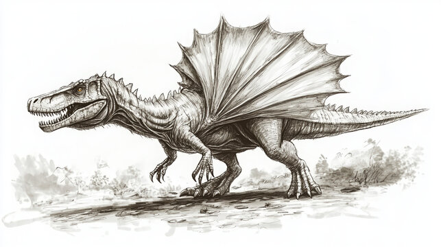 recommend clip art: dinosaur pencil drawing
