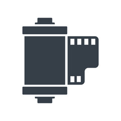 camera roll film icon design vector template