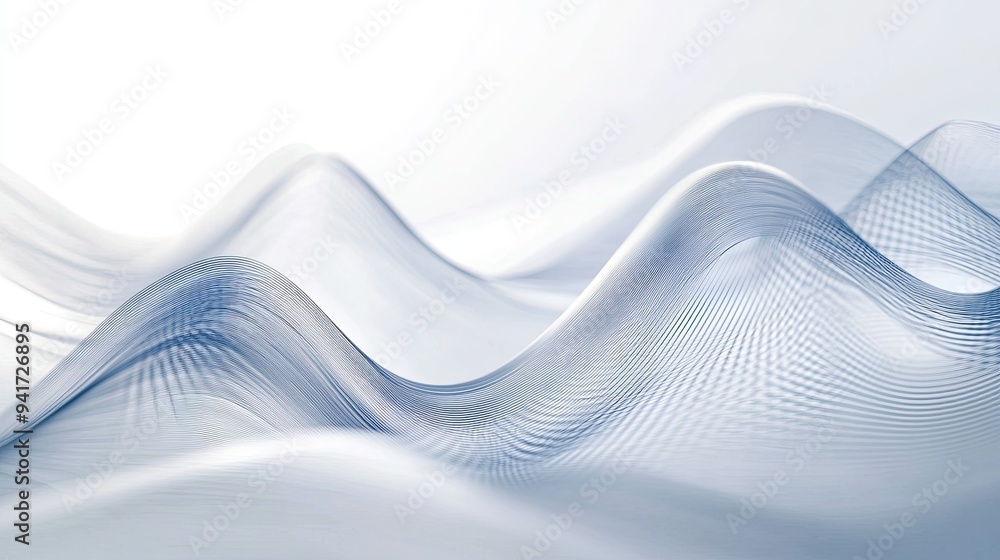 Poster dynamic abstract lines in a rising pattern, symbolizing business growth and progress, set against a 