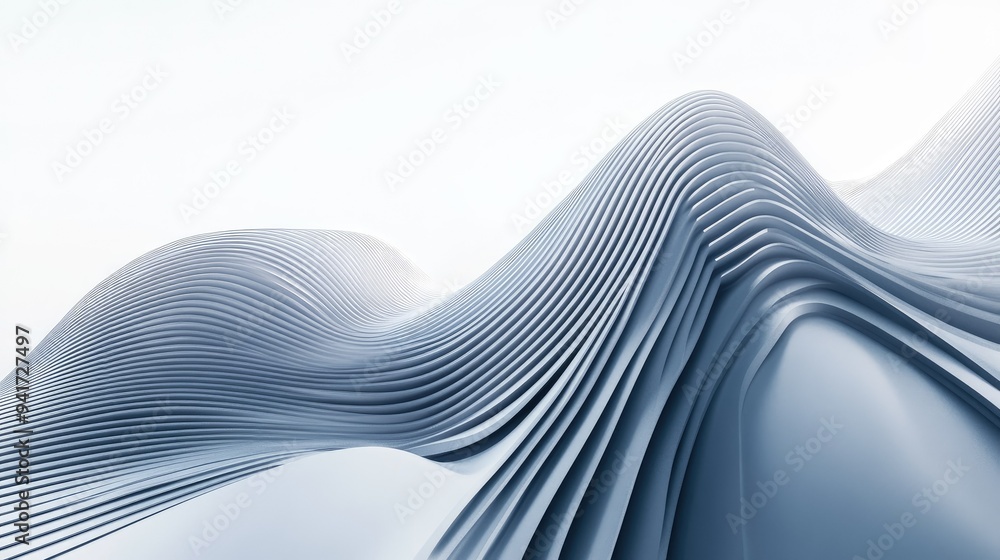 Poster dynamic abstract lines in a rising pattern, symbolizing business growth and progress, set against a 