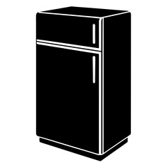 Refrigerator Silhouette Vector Design