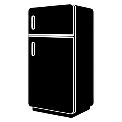 Refrigerator Silhouette Vector Design