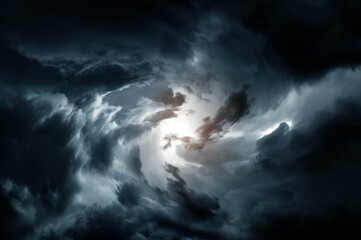 Blurred Whirlwind in the Clouds