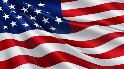 Obraz premium Veterans Day Tribute with the US Flag Honoring Military Service and National Patriotism