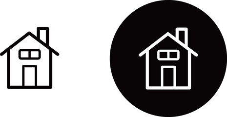 家、ハウスのアイコン素材