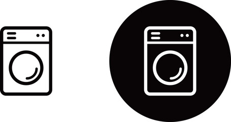洗濯機のアイコン素材