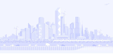 Fototapeta premium City-concept_3 (light grey)