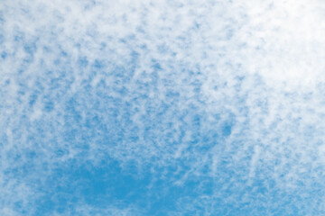 Blue sky and white clouds. Beautiful cloud landscape.