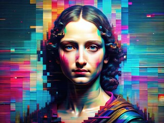 Glitch Art Revolution: Pixelated distortions, corrupted data, and a rebellious aesthetic