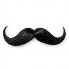 black and white mustache