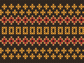 Colorful seamless knitting pattern. Design for capet, wrapping, clothing, knitting, Ikkat, ikat, fabric.