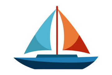 Sailboat Vector Illustration - Nautical SVG, Cricut Files, and Clipart for Logos & T-Shirt Graphics