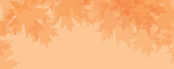 Autumn abstract background with maple leaves. Vector illustration