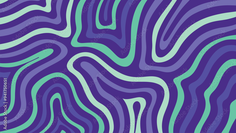 Sticker abstract background with waves pattern