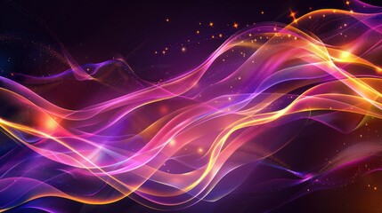 Fototapeta premium Abstract Waves of Light and Color