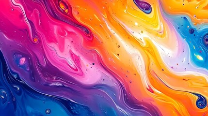 Fototapeta premium Lively Abstract Backdrop with Colorful Swirls and Fluid Forms