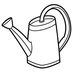 Electric Watering Can line art